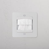 Single Brush Plate - Paintable White
