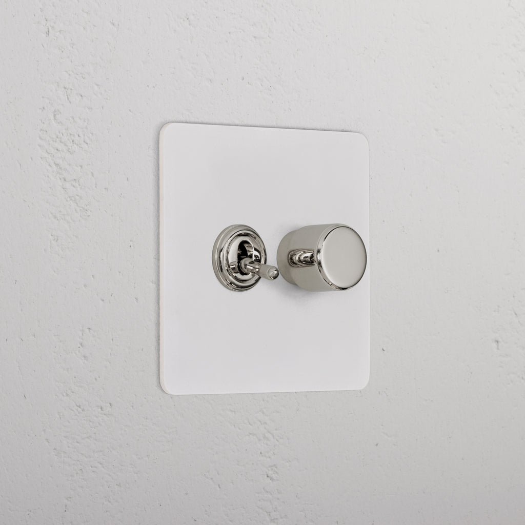 2G Mixed Switch 1T1D _ Paintable Polished Nickel