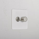 2G Mixed Switch 1T1D _ Paintable Polished Nickel