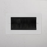 Double Module Brush Plate - Paintable Black