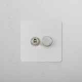 2G Mixed Switch 1T1D - Paintable Polished Nickel