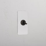 1G Architrave Two Way Toggle Switch _ Paintable Bronze