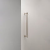 Polished Nickel Harper Single Pull Handle 320mm On White Background